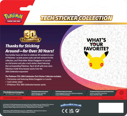 Lucario Tech Sticker Collection 30th Celebration