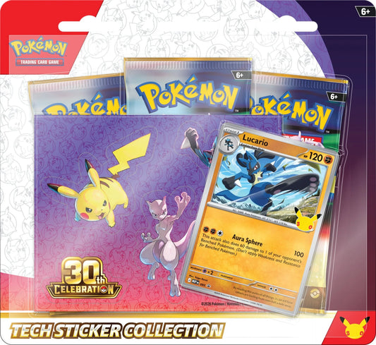 Lucario Tech Sticker Collection 30th Celebration